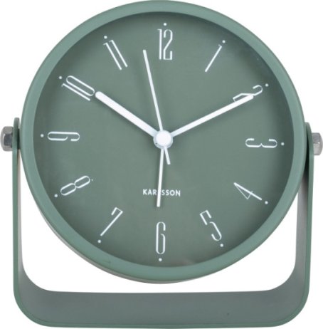 Designový budík 5989GR Karlsson 12cm