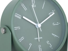 Designový budík 5989GR Karlsson 12cm