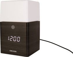 Designový digitální budík/hodiny s LED osvětlením 5798BK Karlsson 16cm