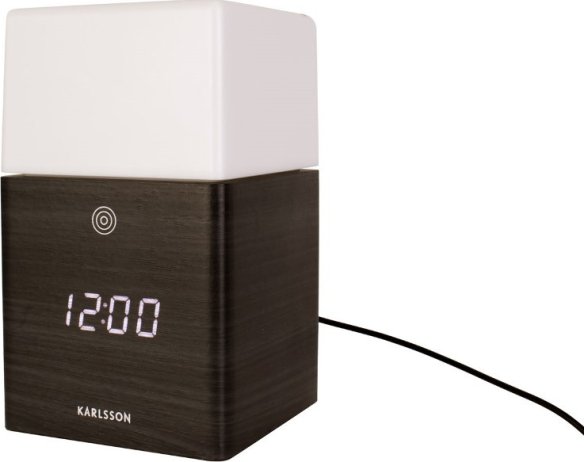 Designový digitální budík/hodiny s LED osvětlením 5798BK Karlsson 16cm