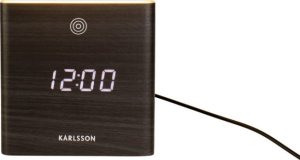 Designový digitální budík/hodiny s LED osvětlením 5798BK Karlsson 16cm