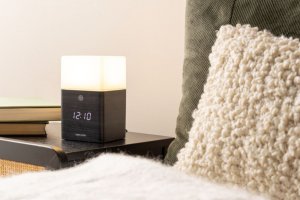 Designový digitální budík/hodiny s LED osvětlením 5798DW Karlsson 16cm