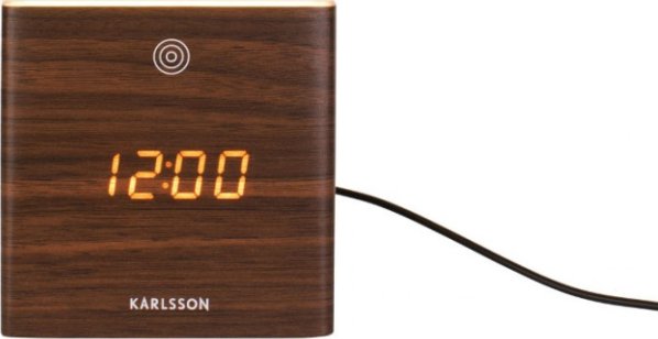 Designový digitální budík/hodiny s LED osvětlením 5798DW Karlsson 16cm