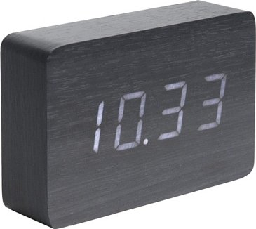Designový LED budík - hodiny 5653BK Karlsson 15cm