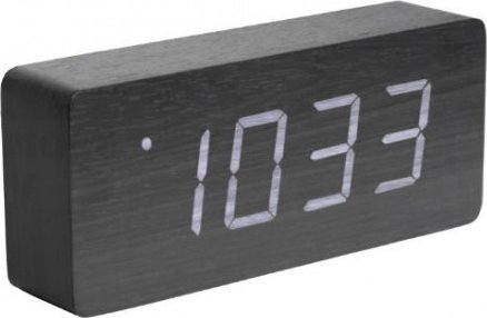 Designový LED budík - hodiny 5654BK Karlsson 21cm