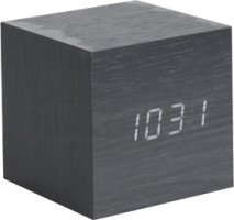 Designový LED budík - hodiny 5655BK Karlsson 8cm