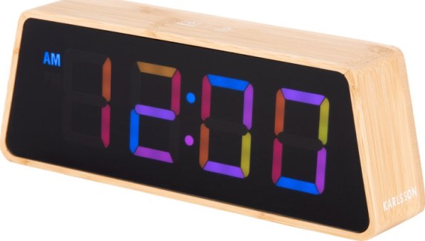 Designový LED budík - hodiny 5931 Karlsson 19cm