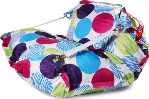 Designový sedací vak 189x140 Buble s popruhy