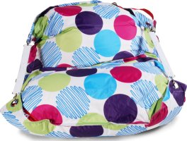 Designový sedací vak 189x140 Buble s popruhy