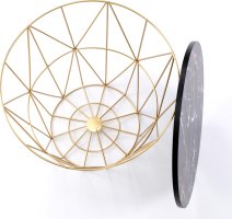Designový stolek HARISSA G černý mramor