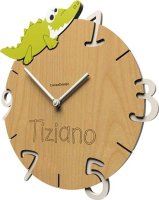 Dětské hodiny CalleaDesign krokodýl 36cm (možnost vlastního jména)