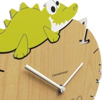 Dětské hodiny CalleaDesign krokodýl 36cm (možnost vlastního jména)