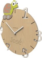 Dětské hodiny CalleaDesign želva 36cm (možnost vlastního jména)