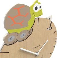 Dětské hodiny CalleaDesign želva 36cm (možnost vlastního jména)