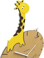 Dětské hodiny CalleaDesign žirafa 42cm (možnost vlastního jména)