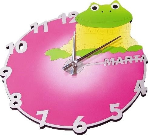 Dětské nástěnné hodiny 1641 Calleadesign Hroch 38cm