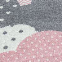 Dětský kusový koberec Bambi 820 pink kruh