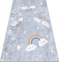 Dětský kusový koberec Junior 52063.801 Rainbow grey