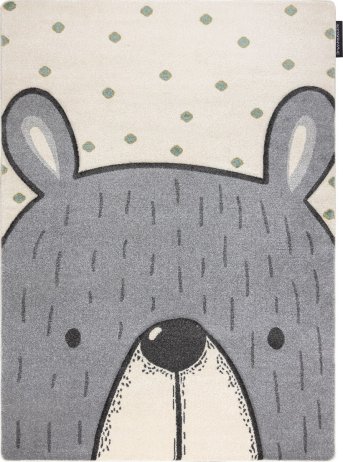 Dětský kusový koberec Petit Bear cream