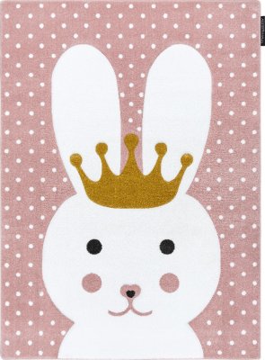 Dětský kusový koberec Petit Bunny pink