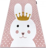 Dětský kusový koberec Petit Bunny pink