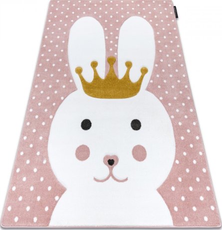 Dětský kusový koberec Petit Bunny pink