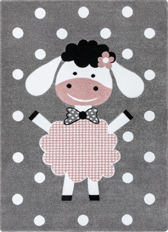 Dětský kusový koberec Petit Dolly sheep grey