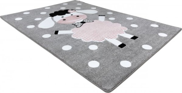 Dětský kusový koberec Petit Dolly sheep grey
