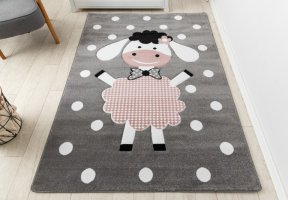Dětský kusový koberec Petit Dolly sheep grey