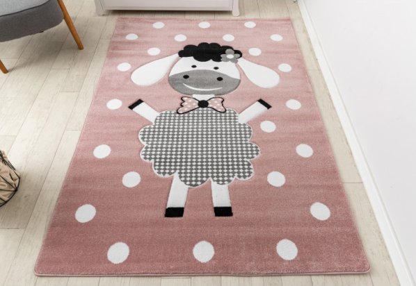 Dětský kusový koberec Petit Dolly sheep pink