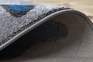 Dětský kusový koberec Petit Elephant stars grey kruh