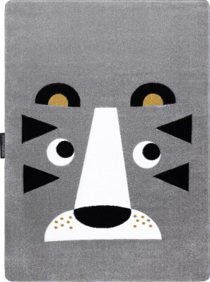 Dětský kusový koberec Petit Lion grey