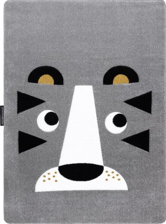 Dětský kusový koberec Petit Lion grey
