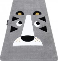 Dětský kusový koberec Petit Lion grey
