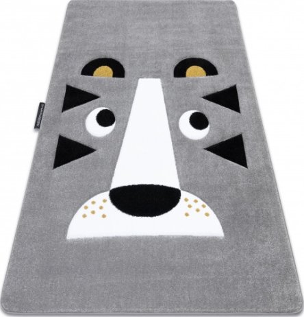 Dětský kusový koberec Petit Lion grey