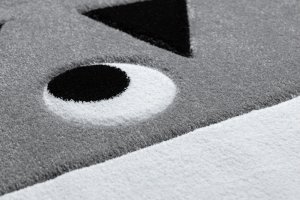 Dětský kusový koberec Petit Lion grey