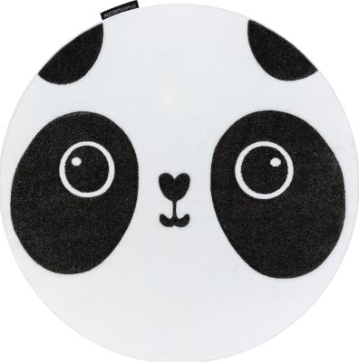 Dětský kusový koberec Petit Panda white kruh