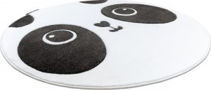 Dětský kusový koberec Petit Panda white kruh