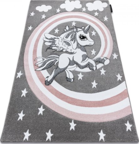 Dětský kusový koberec Petit Pony grey