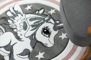 Dětský kusový koberec Petit Pony grey