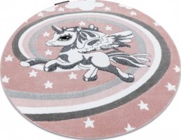 Dětský kusový koberec Petit Pony pink kruh
