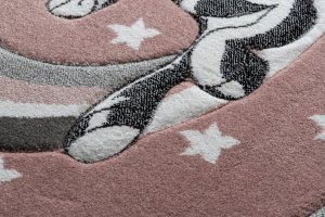 Dětský kusový koberec Petit Pony pink kruh