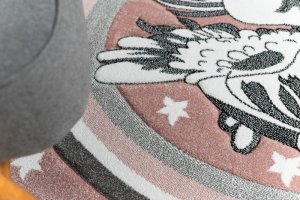 Dětský kusový koberec Petit Pony pink kruh