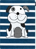 Dětský kusový koberec Petit Puppy blue