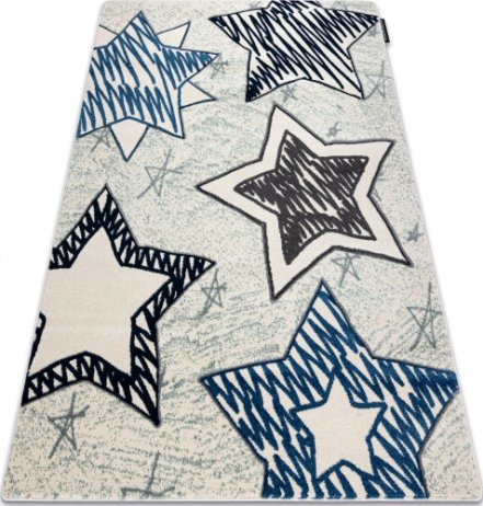 Dětský kusový koberec Petit Stars blue