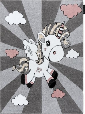 Dětský kusový koberec Petit Unicorn grey