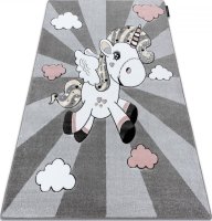 Dětský kusový koberec Petit Unicorn grey