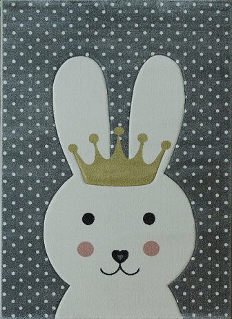 Dětský kusový koberec Smart Kids 22414 Grey