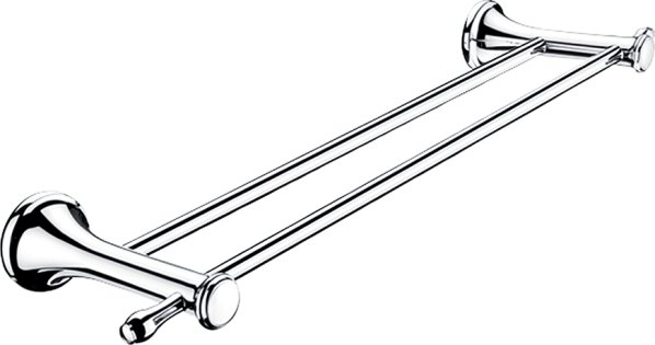 Dvojitý držák na ručníky LADA, chrom, 515 mm