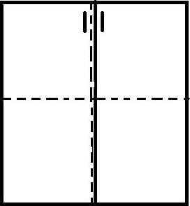 Dvoudveřová komoda Rea Denisa 014